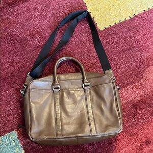 Coach Brown Leather Work Bag